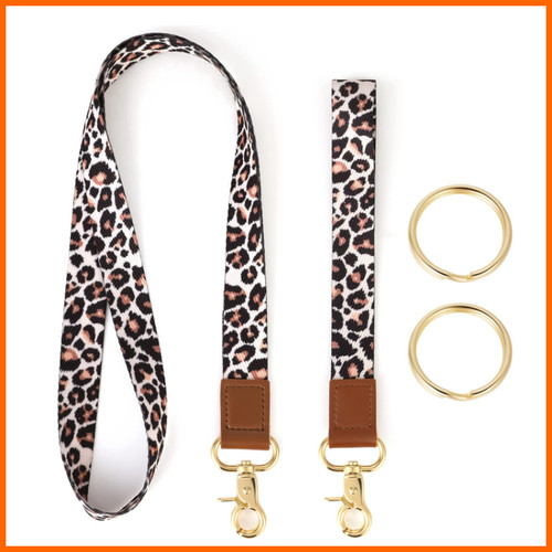 Schlüsselband lanyard leopard - schlüsselband,